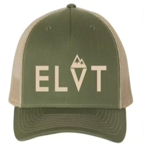 Men's Classic Mesh Trucker Hat, Olive Green/Tan