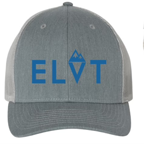 Men's Classic Mesh Trucker Hat, Blue/White/Heather Grey