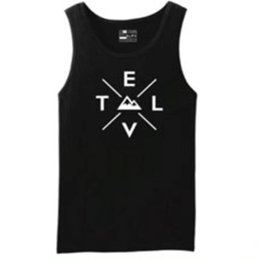 Men's Directional Tank, Black