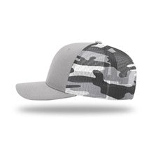 Men's Classic Camouflage Mesh Trucker Hat, Grey