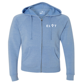 Men's Classic ZipUp Hoodie Pacific Heather