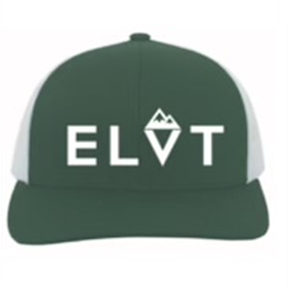 Men's Classic Mesh Trucker Hat, Dark Green/White